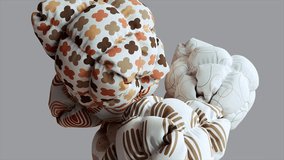 Abstract geometric shape.Soft body shape perfect for design .3d Render - Powered by Shutterstock - Get 15% off with code: PIKWIZARD15