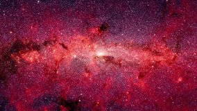 Millions of stars seen from space. Beautiful space background video. Elements of this video furnished by NASA.