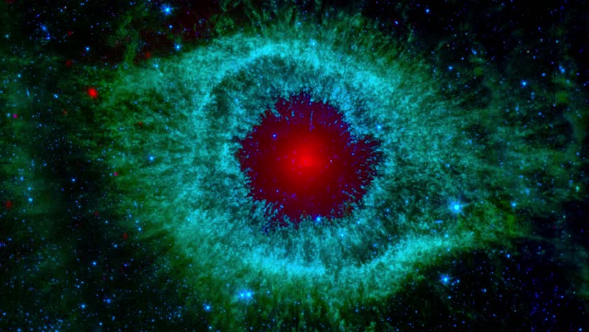 Helix nebula seen from space. Beautiful space background video. Elements of this video furnished by NASA. | Shutterstock HD Video #1098860885