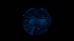 Earth Globe Transparent Alpha Video 3D Animation - Powered by Shutterstock - Get 15% off with code: PIKWIZARD15