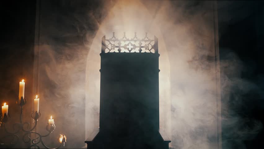Epic Throne In The Fog | Shutterstock HD Video #1098866575