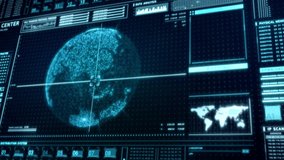 Futuristic digital cyber security data center user interface screen background, hi-tech holographic big data analysis head up display dashboard, artificial intelligence network technology 3d rendering - Powered by Shutterstock - Get 15% off with code: PIKWIZARD15