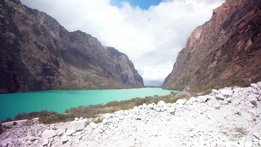 laguna in Huascaran National Park in Yungay, Peru