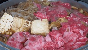 Sukiyaki Japanese home cooking video