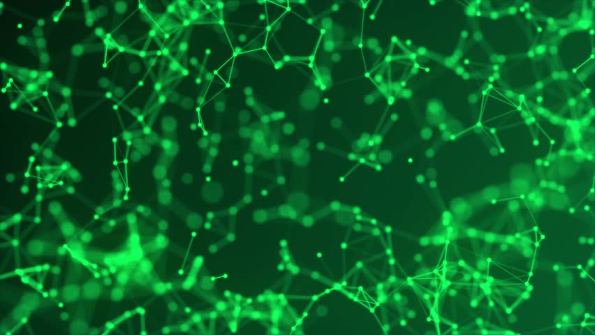 Animated green color plexus, polygonal shape with dots and lines motion technology background Royalty-Free Stock Footage #1098887351
