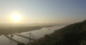 This video is about beautiful sunrise in Kyiv