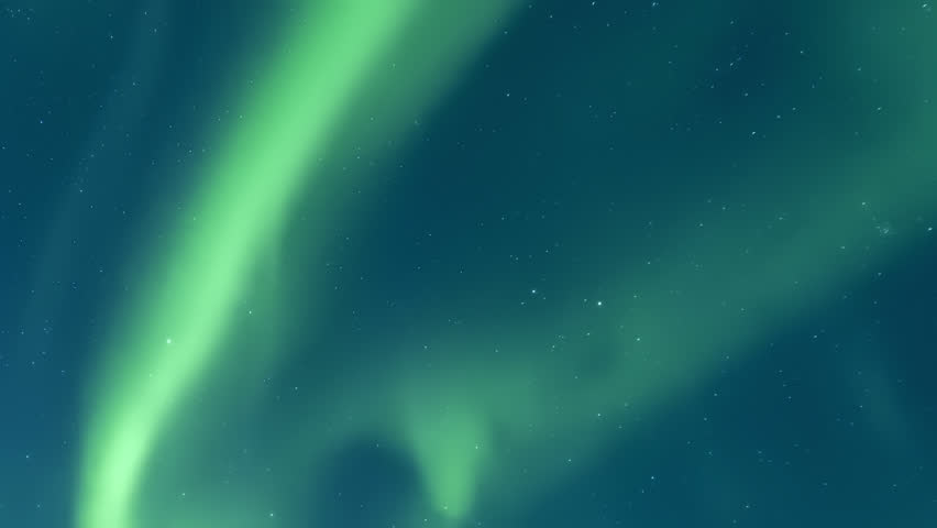 Northern lights, aurora borealis dancing in night horizon, nature color starry skies in beautiful season, stars moving and rotating. Abstract background, nice real footage. | Shutterstock HD Video #1098895367