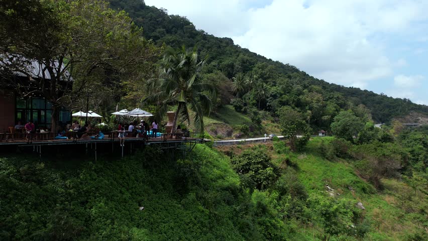 Munsu beach road in Thailand