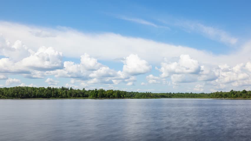Time lapse of the clouds above Rainy Lake of Voyageurs National Park in northern Minnesota.