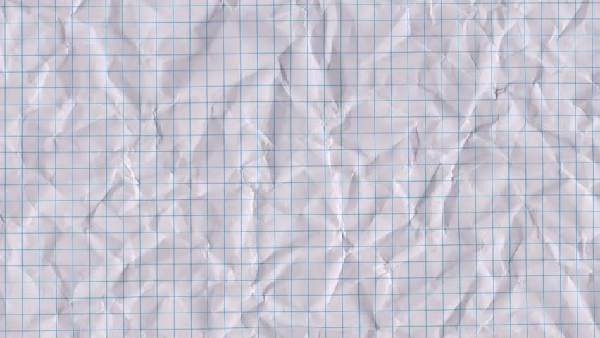 Crumpled Grid Paper Texture Animation Royalty-Free Stock Footage #1098909547