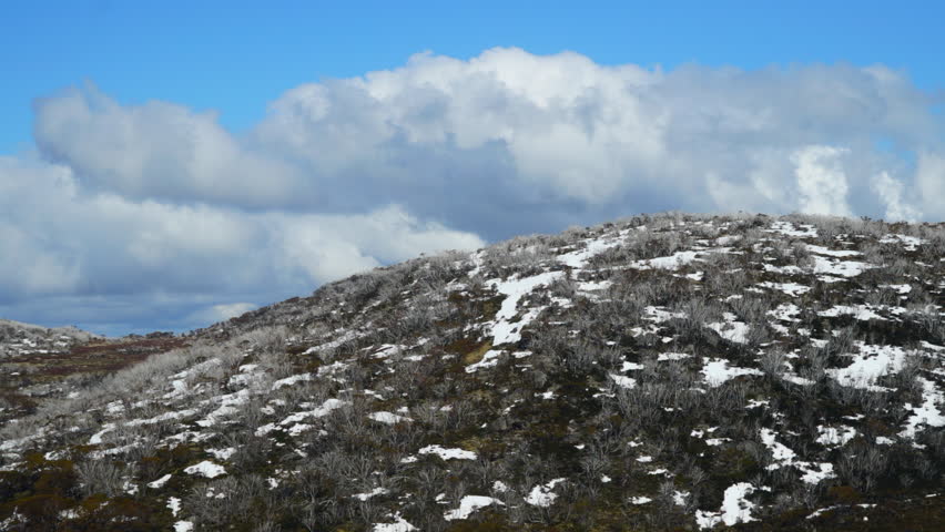 Australia Perisher Snowy Mountains Clouds and Spring Snow Timelapse by Taylor Brant Film