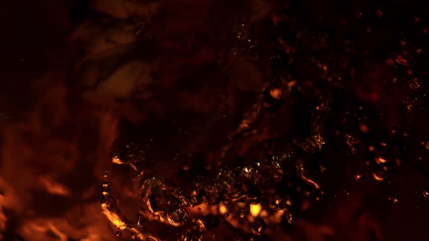 Super Slow Motion Abstract Shot of Pouring Cream into Coffee at 1000fps. Royalty-Free Stock Footage #1098930023