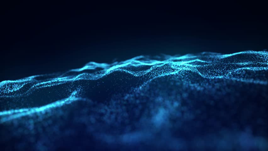 Futuristic wave with dots. Big data concept. Abstract technology background. 4k animation. 3D rendering. | Shutterstock HD Video #1098934957