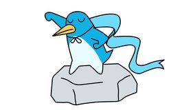 An Animated video of a heroic penguin