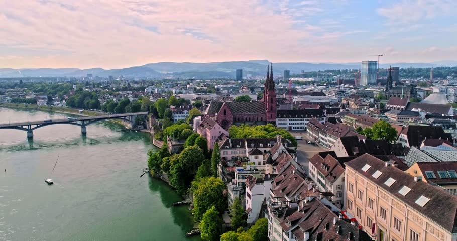 Stunning Aerial Footage of Basel, Switzerland