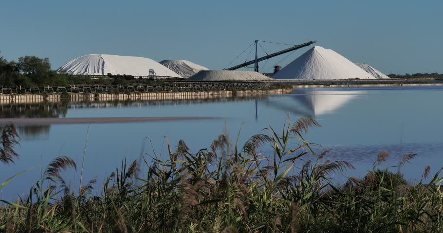 The Salt Marshes Of Aigues-Mortes, Gard department, Occitanie in France