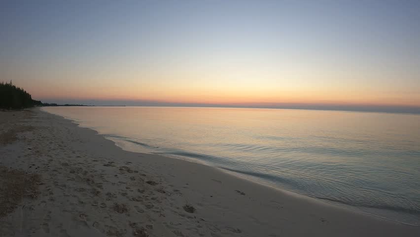 Sunrise at Grand Bahama in the caribbean sea | Shutterstock HD Video #1098965917