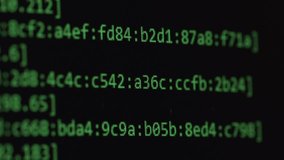 Digital code on monitor screen scrolling by a command line interface. Server log output. Coding digital activities - Powered by Shutterstock - Get 15% off with code: PIKWIZARD15