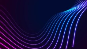 Blue ultraviolet neon wavy lines abstract shiny retro background. Futuristic glowing motion design. Video animation Ultra HD 4K 3840x2160 - Powered by Shutterstock - Get 15% off with code: PIKWIZARD15