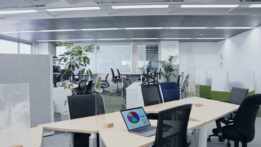 Interior of casual empty office. Royalty-Free Stock Footage #1098988977
