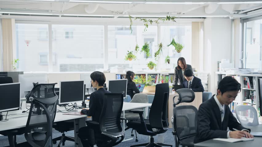 Group of businesspeople working in office. | Shutterstock HD Video #1098988999
