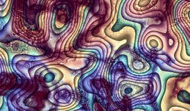 Moving random wavy abstract liquid texture. Abstract psychedelic video. HD Looping footage.