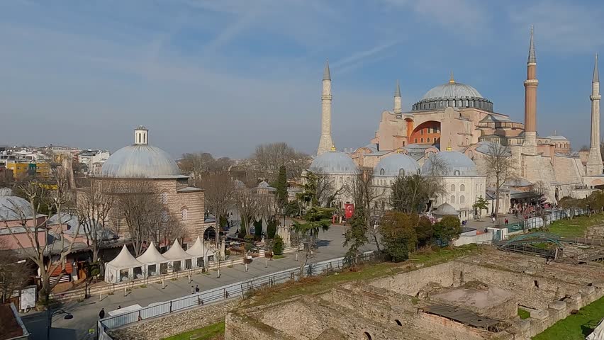 Saint Sophie Cathedral. Architecture of the Ottoman Empire. Hagia Sophia Mosque