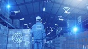 AI Engineer smart factory machine augmented reality digital technology futuristic, industry artificial intelligence technology app system production control - Powered by Shutterstock - Get 15% off with code: PIKWIZARD15