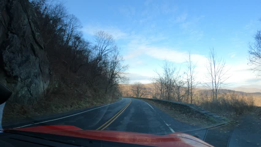 Shenandoah National Park at sun down in Virginia