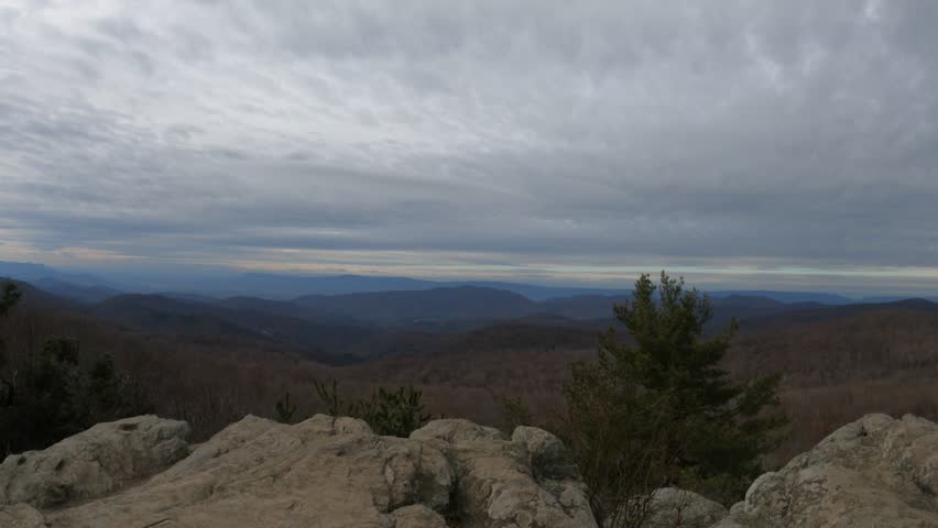 Shenandoah National Park at sun down in Virginia