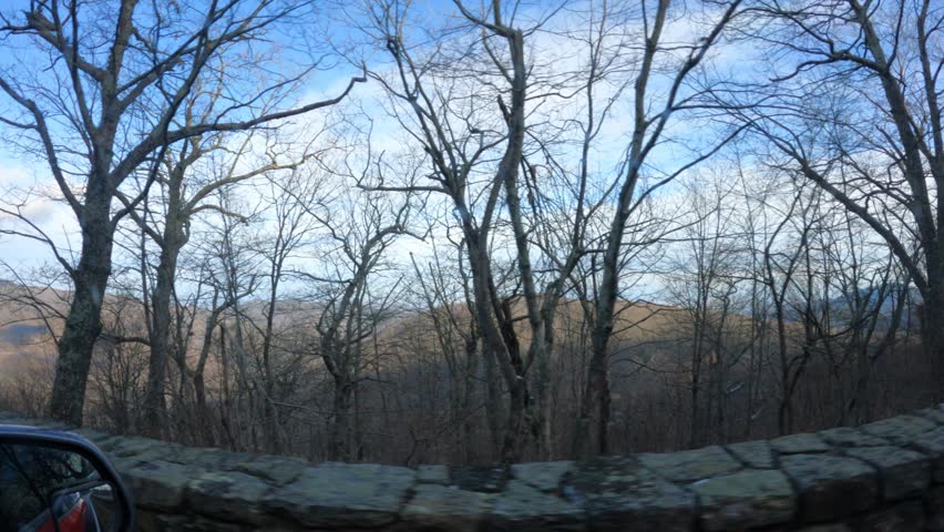 Shenandoah National Park at sun down in Virginia