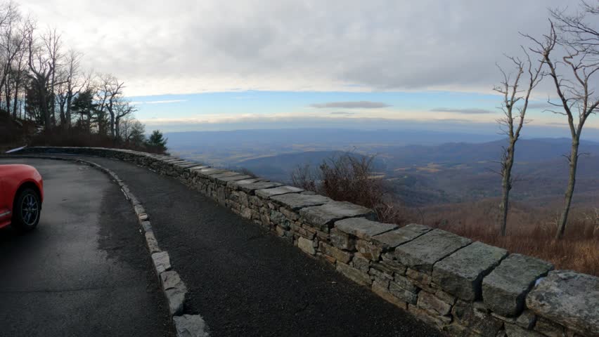 Shenandoah National Park at sun down in Virginia