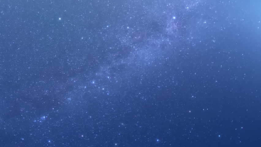 Milky way in night horizon, night starry blue stars trail, beautiful dark day time, stars shining, white. Star trails rolling. Nice clear weather.