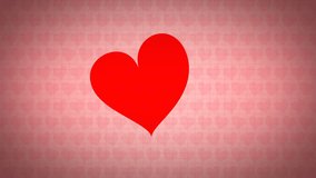 Video Background, Abstract Background animation. Valentine's Day simple heart loopable background animation in 4K 60FPS ProRes, easy to use.
