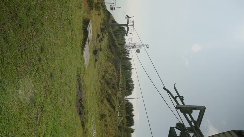 Cable car system on the Pichincha volcano