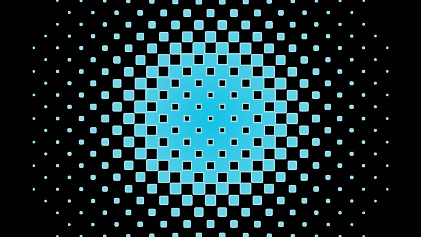 The transition of square dots circle wipe animated on transparent background with an alpha channel. 7 color patterns included. | Shutterstock HD Video #1099035789