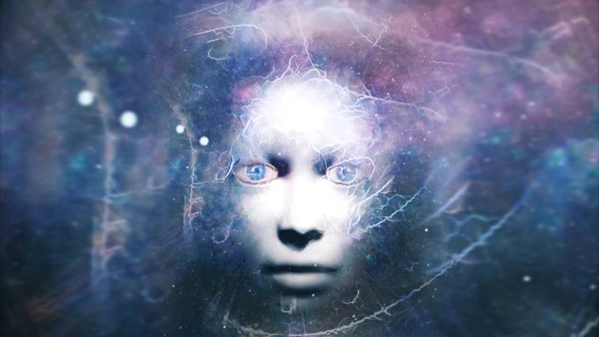 Looking through eternity. Face and time spirals in endless space