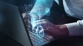 Security and identification when accessing data on a computer. - Powered by Shutterstock - Get 15% off with code: PIKWIZARD15