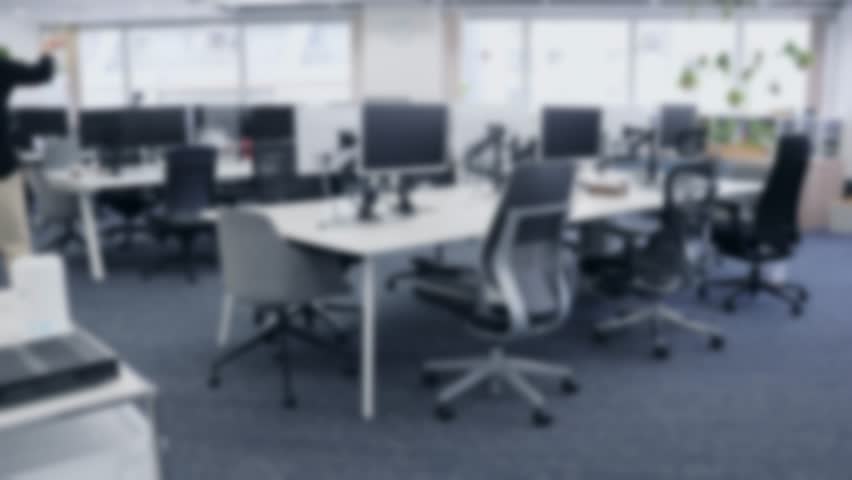 Interior of blurred casual empty office. Royalty-Free Stock Footage #1099068277