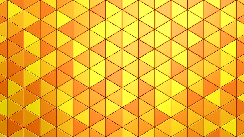 Background of Triangles. Abstract motion, two color, 3d rendering, 4k resolution
