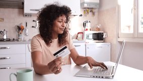 This video is about worried black woman about online credit card fraud