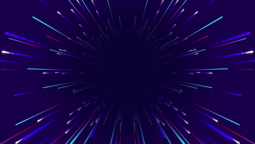 Neon portal with particles, blue color Royalty-Free Stock Footage #1099075773