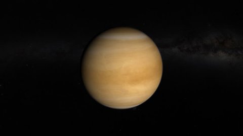 Planet Venus fly-by 4K