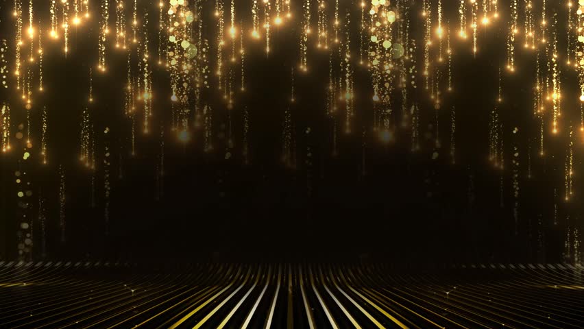 Golden Stage Spotlights Royal Awards Graphics Background. Lights Elegant Shine Modern. Space Falling Star Particles Corporate Template. Classy speedy lines Abstract Falling Particles Loop Video. Royalty-Free Stock Footage #1099079577