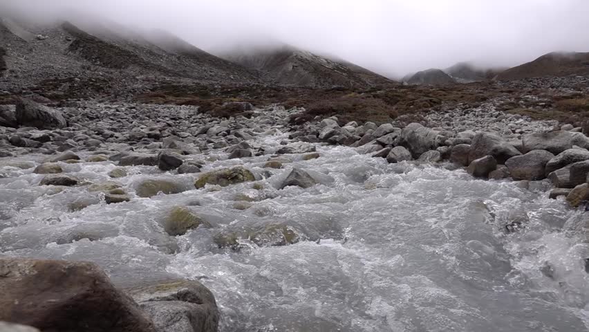 Glacial water river stream flowing, Nepal, Slow motion
Slow motion shot, Everest National Park, Nepal, 2023
