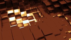 Orange and pink squares. Design. Small squares made in computer graphics that rise and fall alternately. - Powered by Shutterstock - Get 15% off with code: PIKWIZARD15