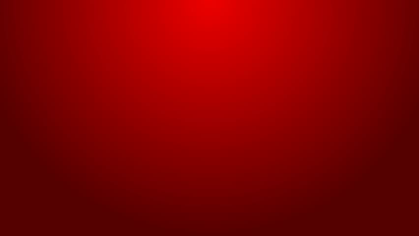 Green line Computer monitor screen icon isolated on red background. Electronic device. Front view. 4K Video motion graphic animation.