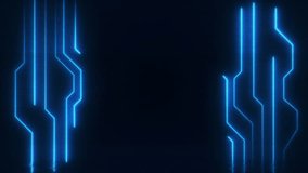 Motion abstract technology concept background, Digital concept with technology line light effects.Circuit board technology, neon light conduct the electricity power. Hologram hud game surface data - Powered by Shutterstock - Get 15% off with code: PIKWIZARD15