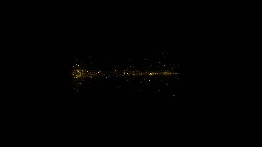 Gold Particles Moving Background. fast energy flying wave line with flash lights. Particle from below. Particle gold dust flickering on black background. Abstract Footage background for text.  | Shutterstock HD Video #1099090283