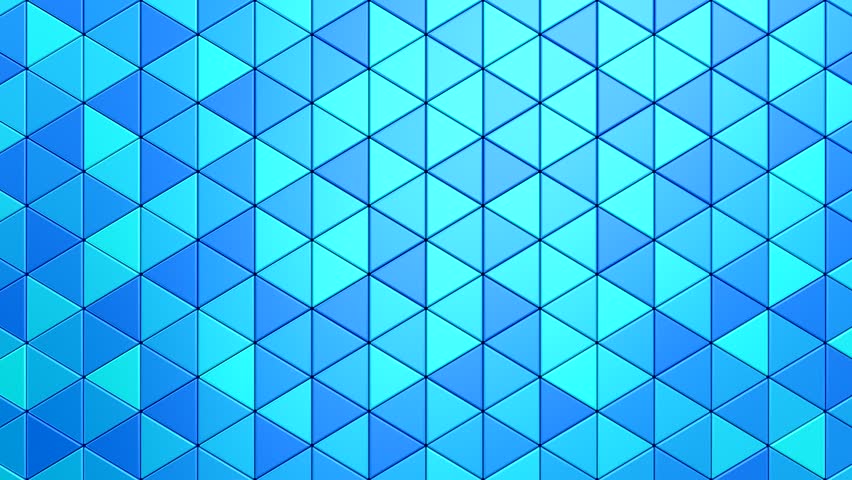 Background of Triangles. Abstract motion, two color, 3d rendering, 4k resolution
